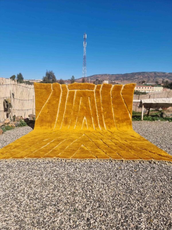 Beni Mrirt Honey – Dywan marokański z owczej wełny 150x250 cm