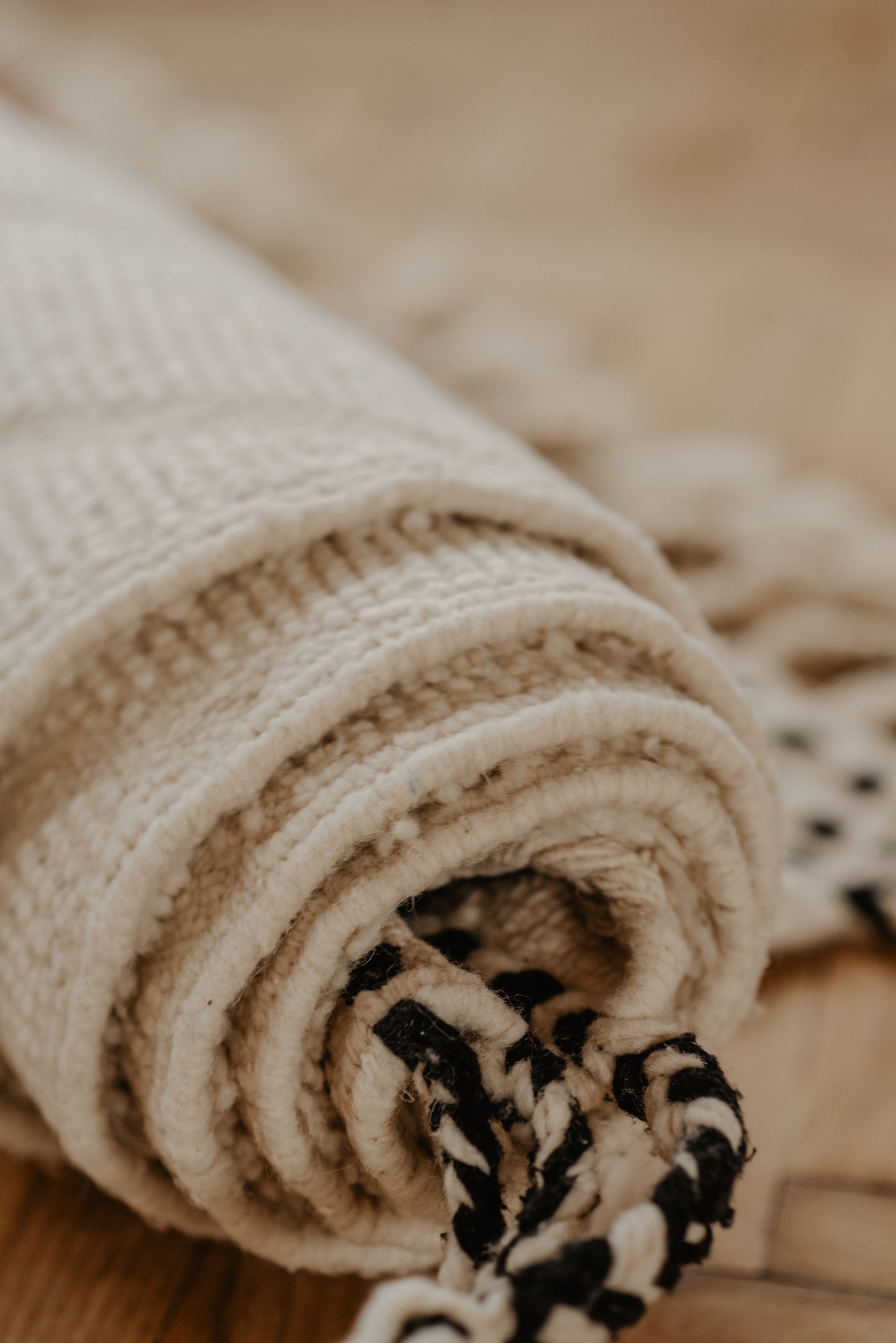 White – Dywan marokański z owczej wełny 164x254cm