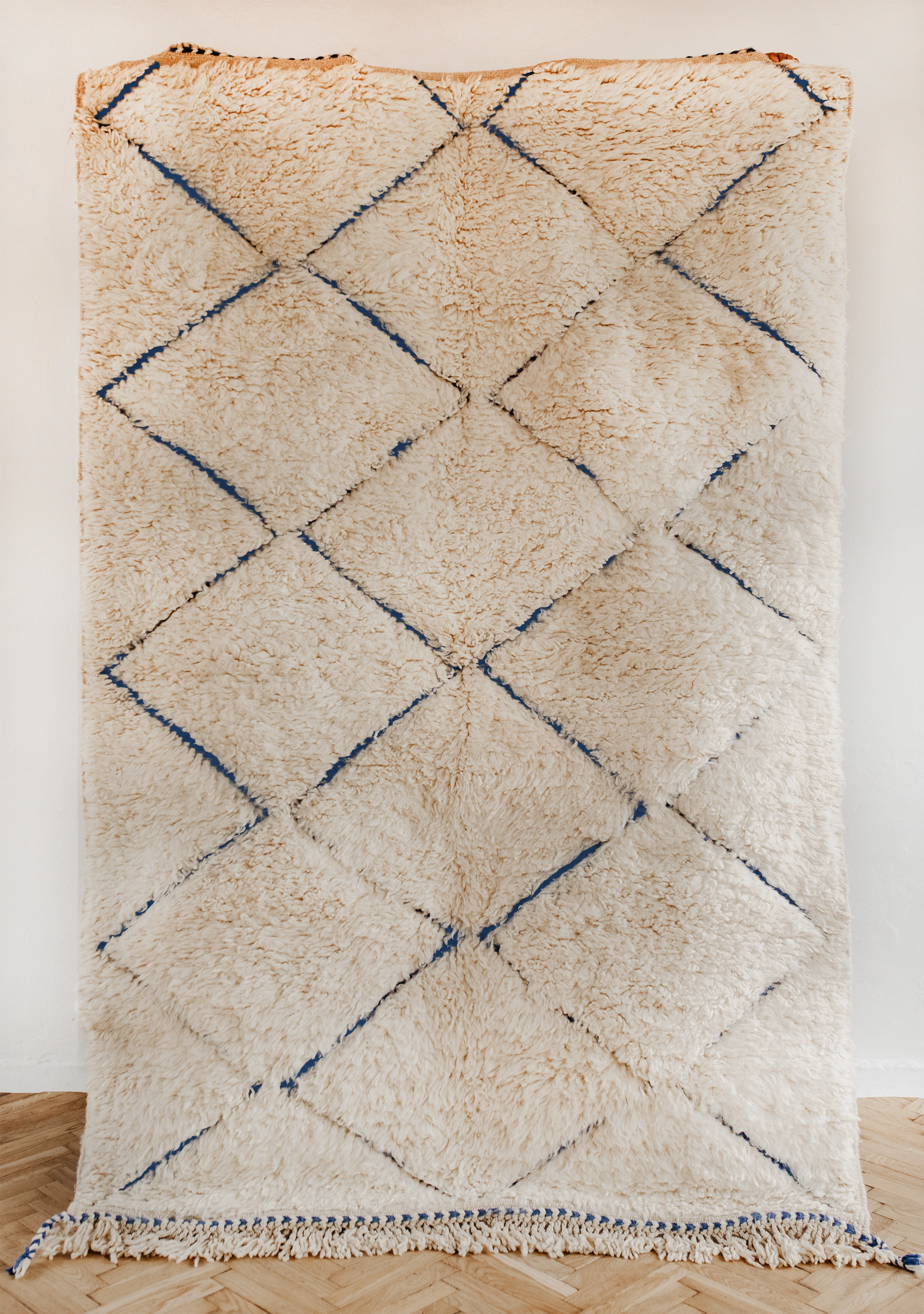 Blue – Dywan marokański z owczej wełny 166x255cm