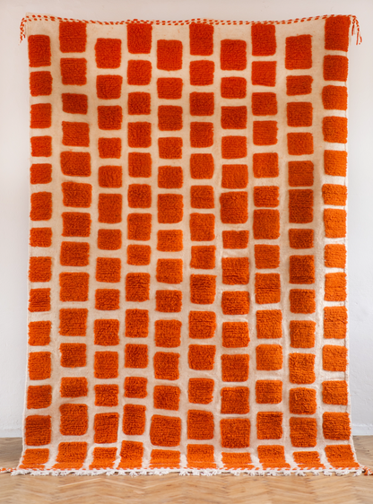 Brick - Dywan marokański z owczej wełny 193x298cm