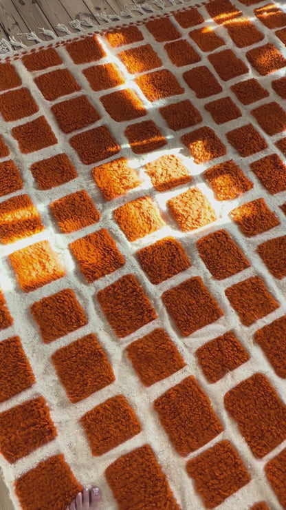Brick - Dywan marokański z owczej wełny 193x298cm